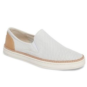 UGG Adley Perforated Leather Slip-On Sneaker